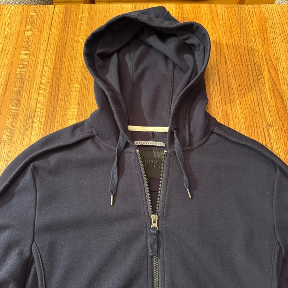 Men’s Navy Blue Madison Supply Dual Zipper Jacket - Medium - Picture 4 of 12